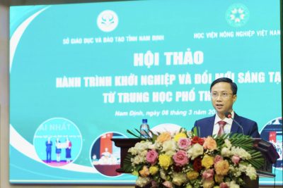 Sở Giáo dục và Đào tạo tỉnh Nam Định phối hợp với Học viện Nông nghiệp Việt Nam tổ chức Hội thảo “Hành trình khởi nghiệp và Đổi mới sáng tạo từ trung học phổ thông” năm 2025