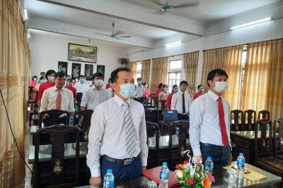 LỄ KHAI GIẢNG TRỰC TUYẾN NĂM HỌC 2021 – 2022 TRƯỜNG THPT A NGHĨA HƯNG